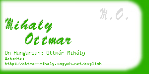 mihaly ottmar business card